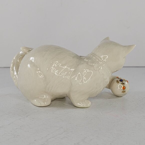 Lenox China Jewels Collection Cat Kitten Playing With Ball Figurine - Picture 5 of 8